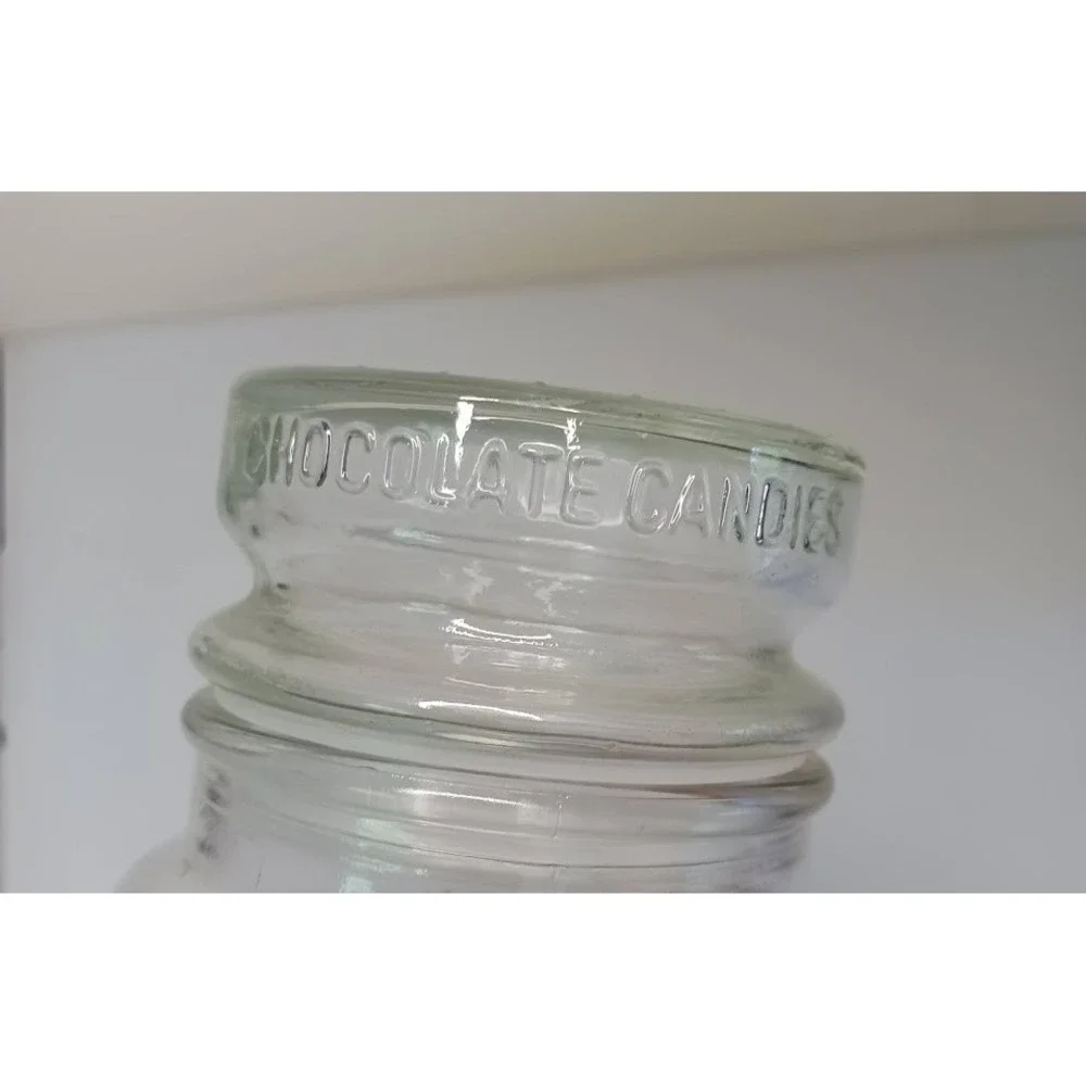 Vintage Anchor Hocking M&Ms‎ Olympic glass candy canister